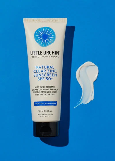 LITTLE URCHIN Natural Clear Zinc Sunscreen SPF 50+