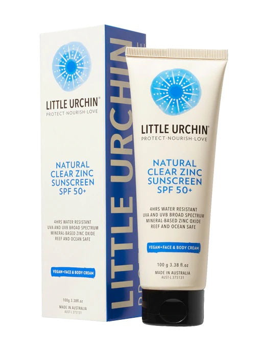 LITTLE URCHIN Natural Clear Zinc Sunscreen SPF 50+