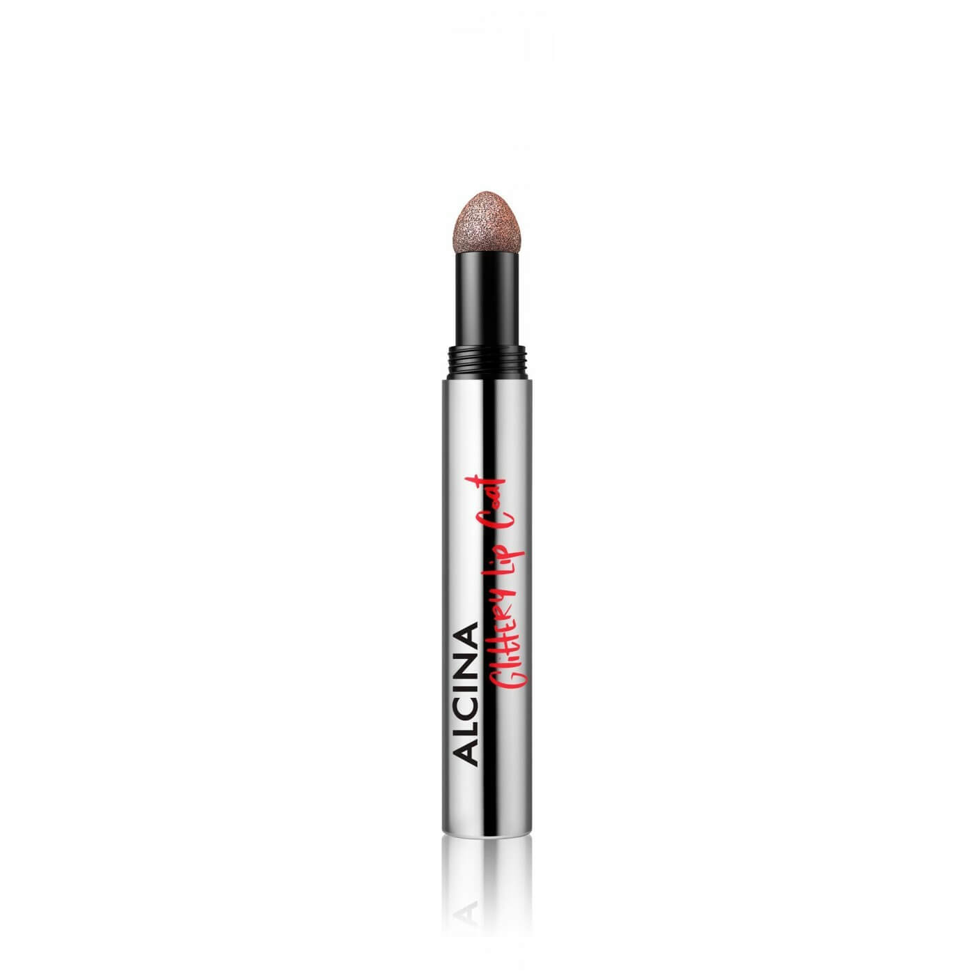 Glittery lip coat